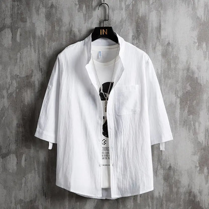urban-vogue-mens-plus-size-solid-green-short-sleeve-cotton-shirt-front